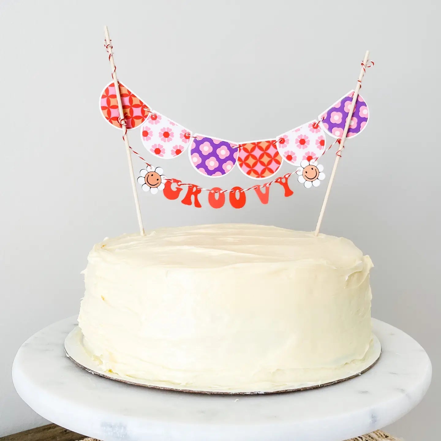 Groovy Cake Topper