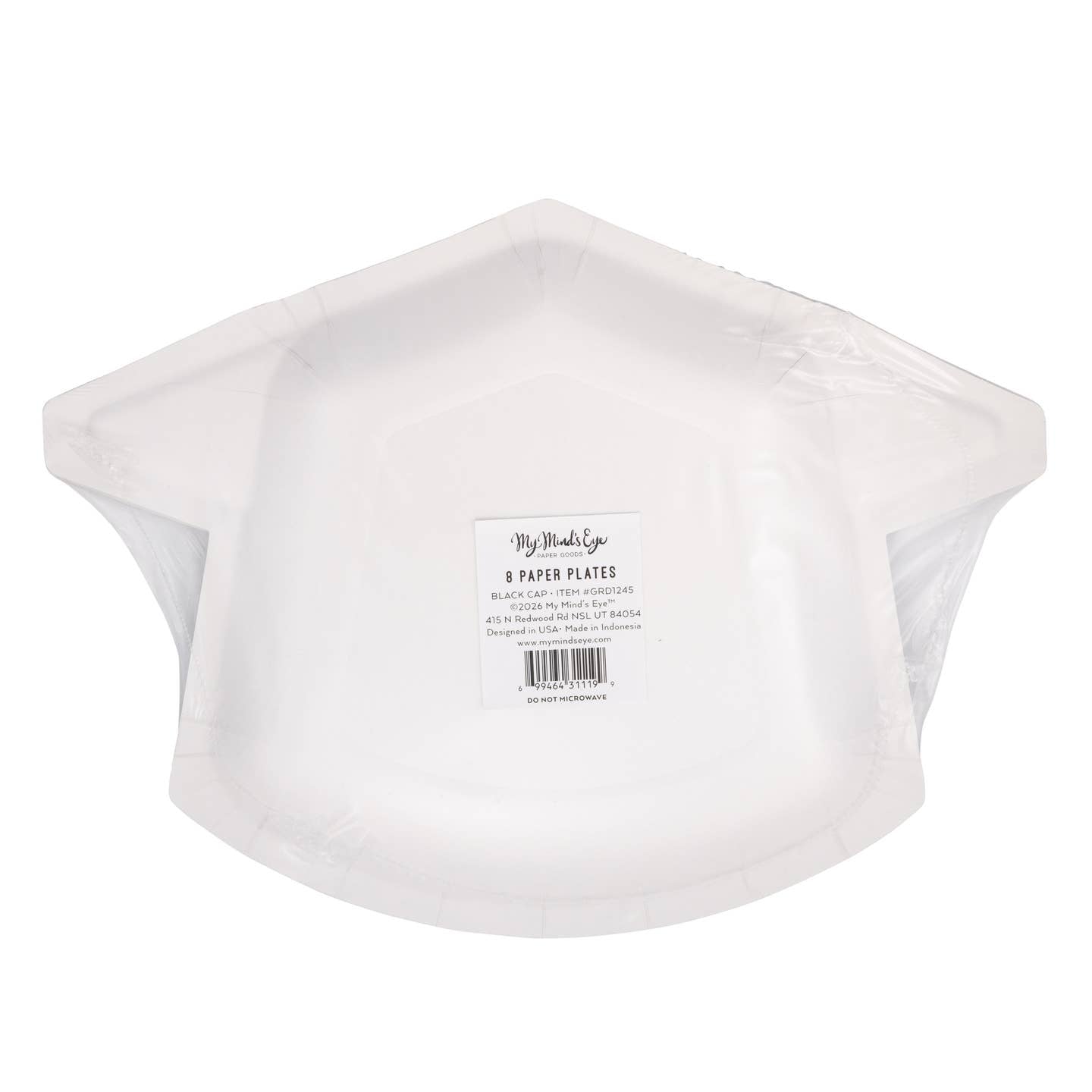 Black Cap Shaped Plate