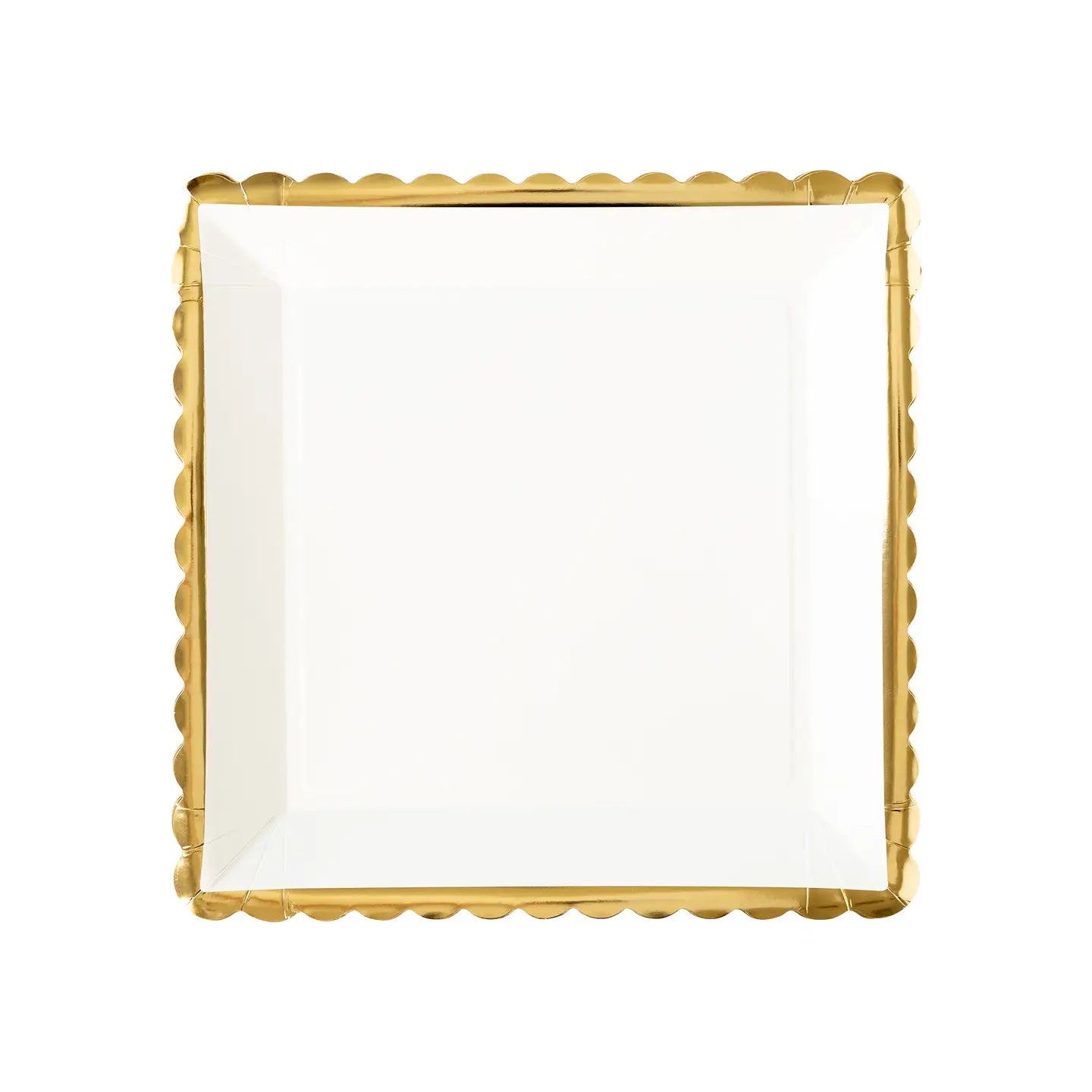Gold Ruffle Edge Plates