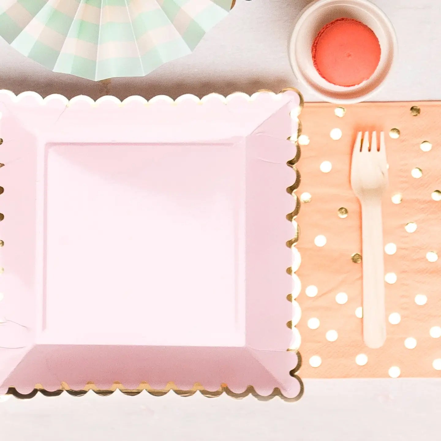 Blush Scalloped Plates