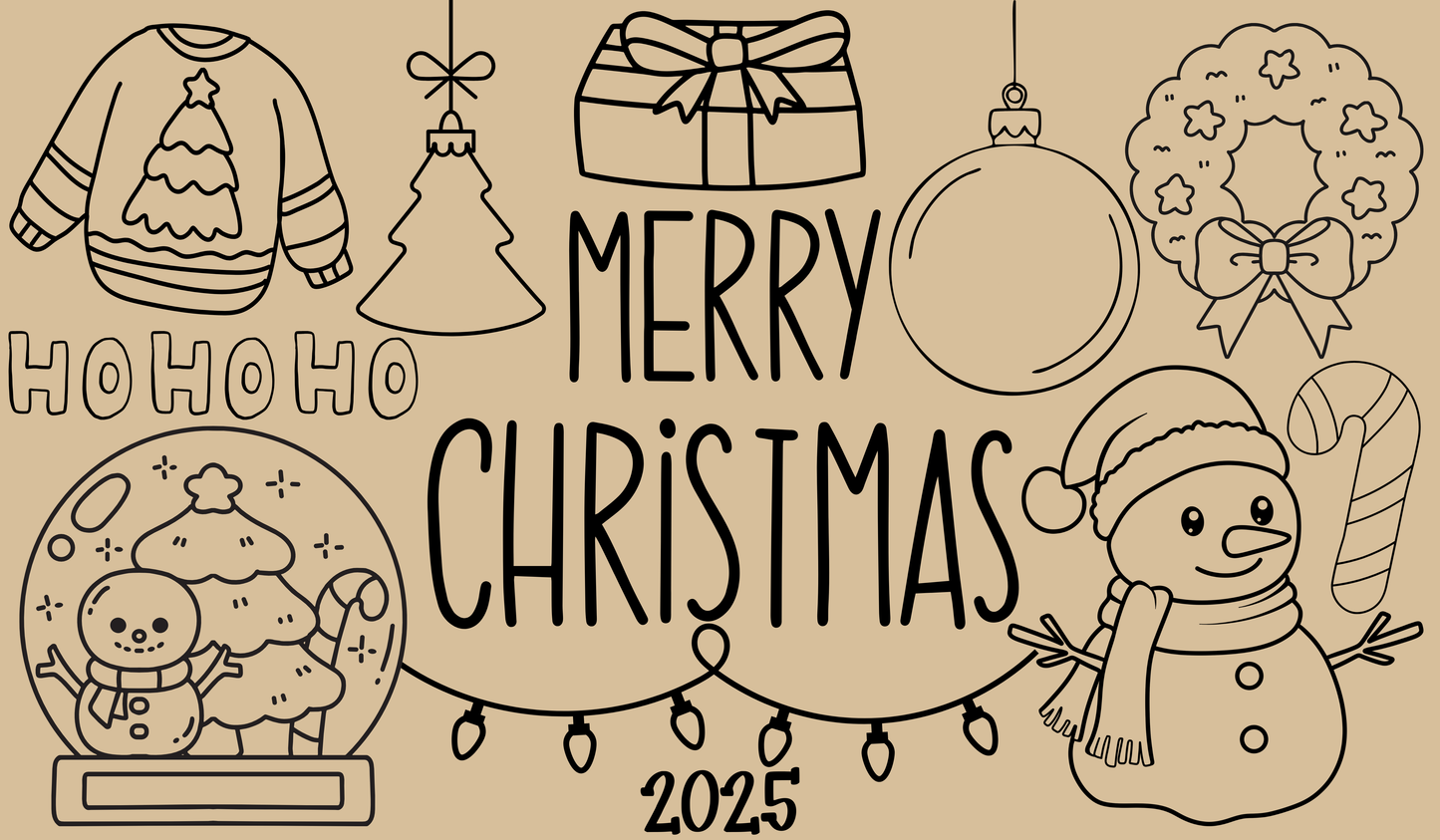 Jumbo Christmas Coloring Page