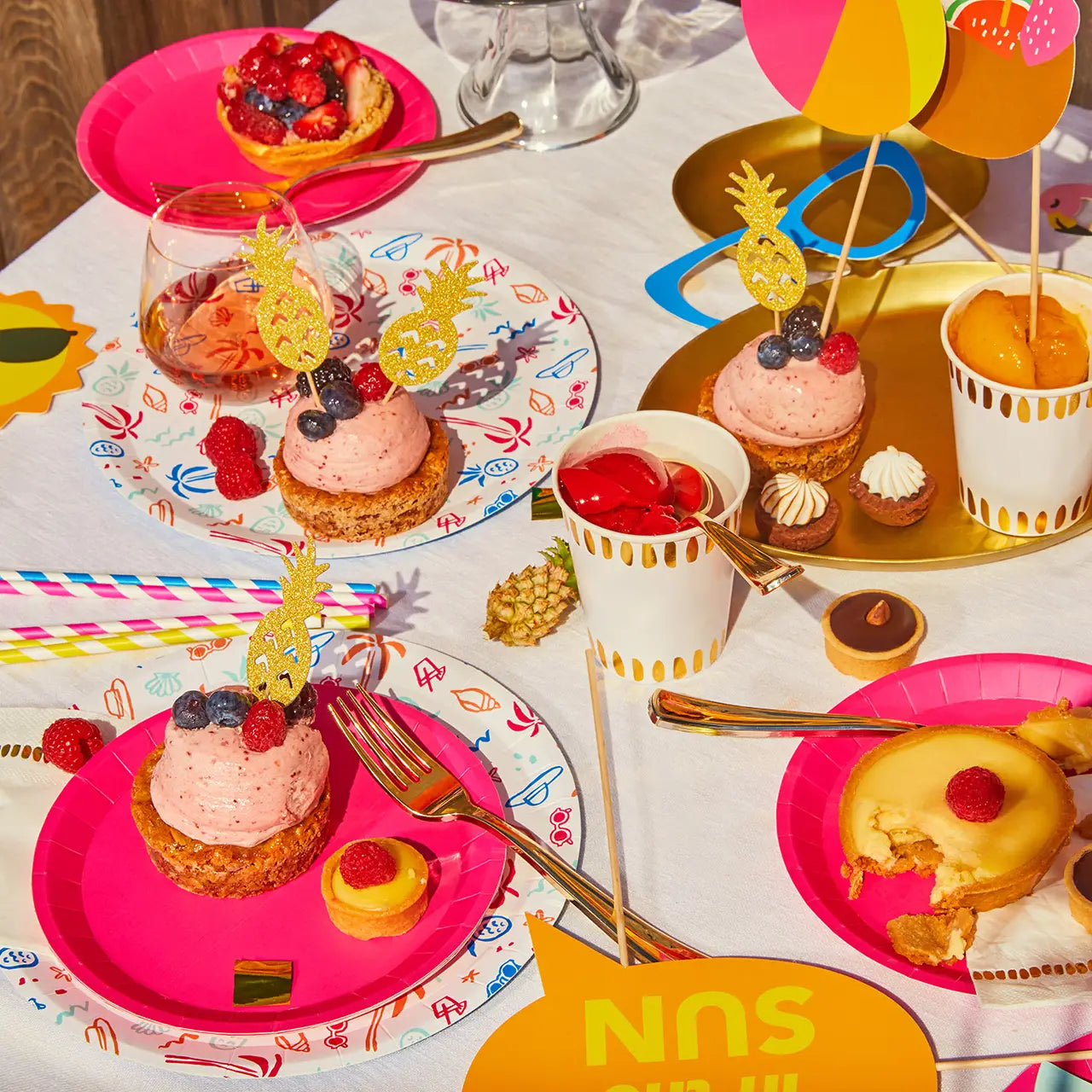 Hot Pink Plates- Small
