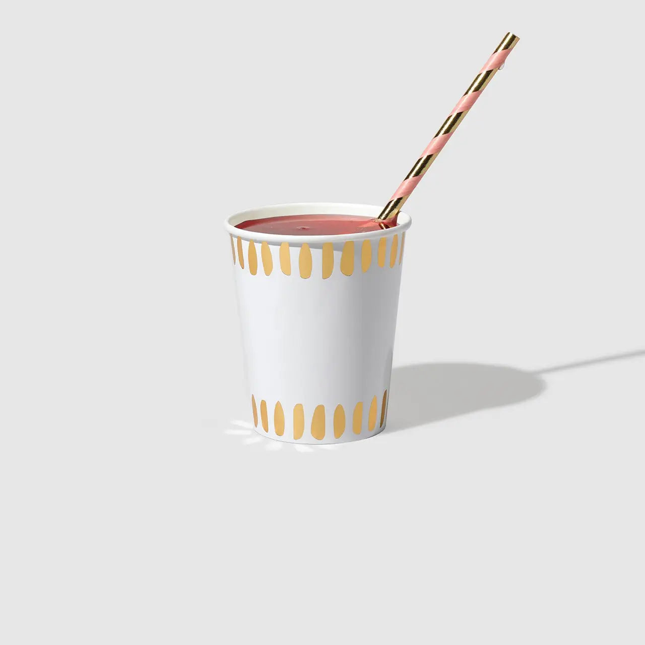 White Brushstroke Cups