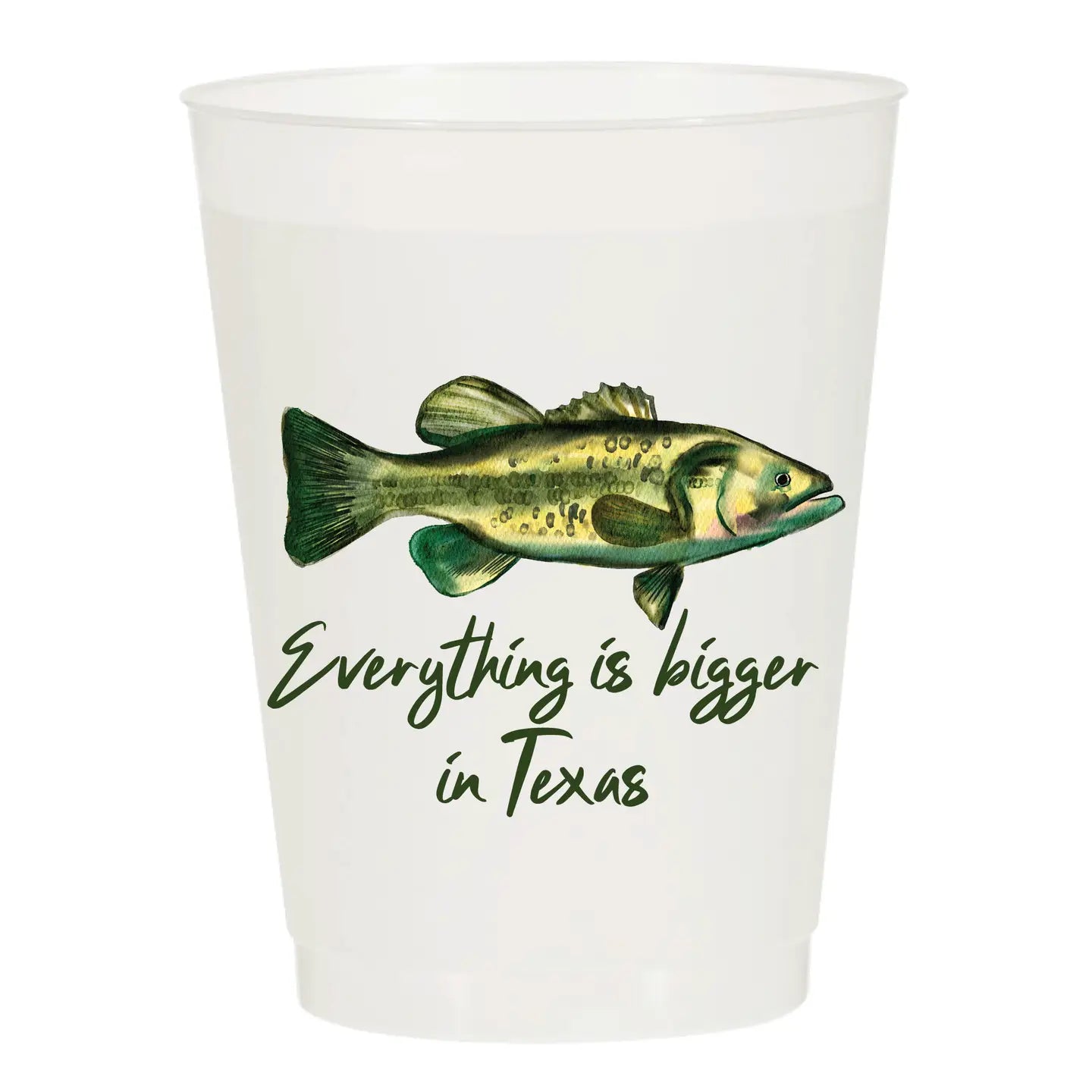 Bigger In Texas Frosted Cups