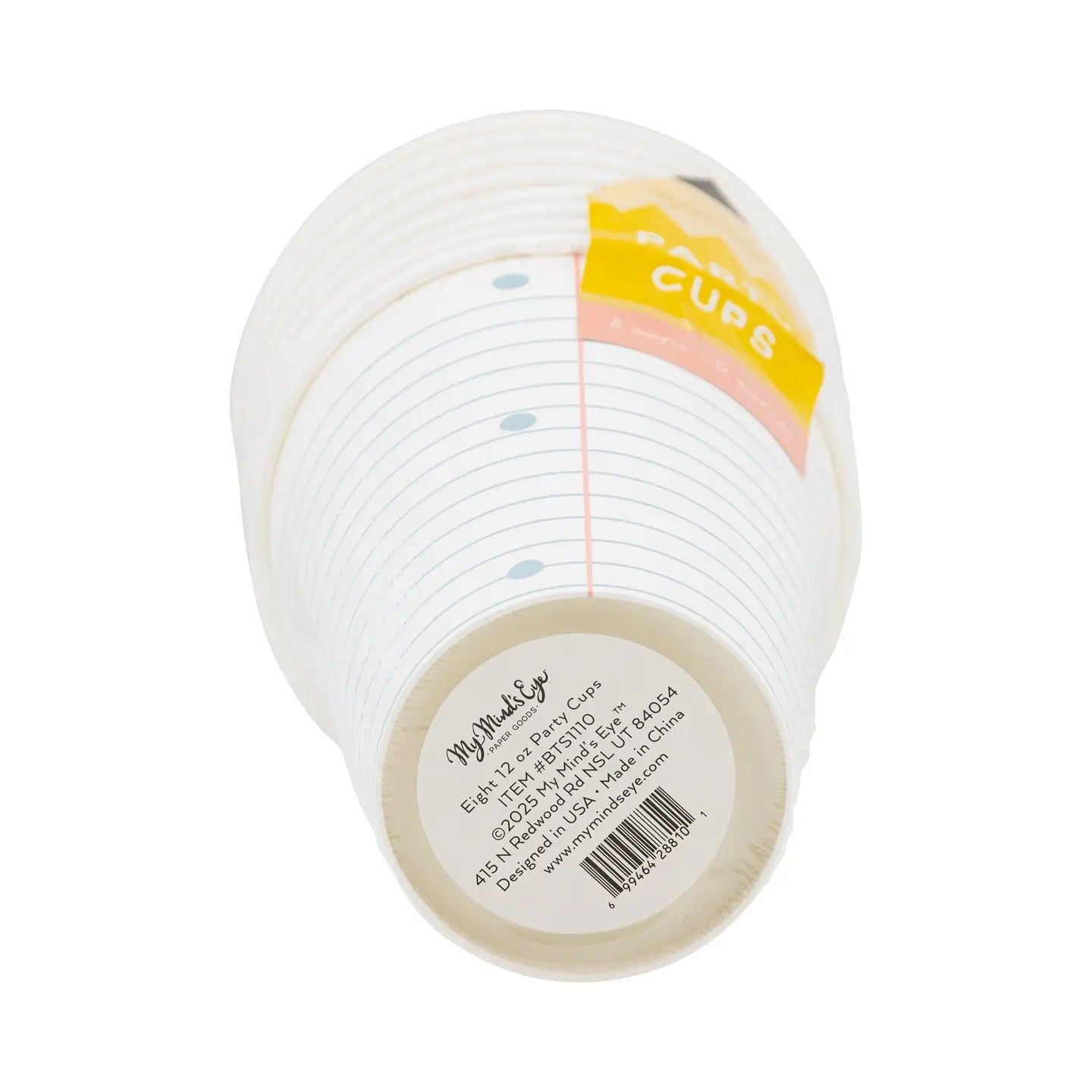 Notebook Paper Cups