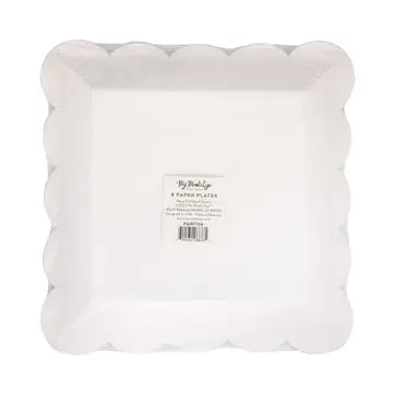 Aqua Scallop Plates