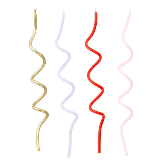 Mod Party Swirl Candles