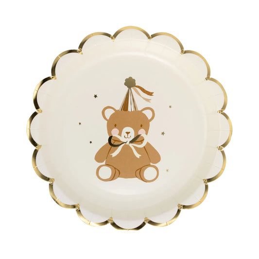 Teddy Bear Baby Dessert Plates