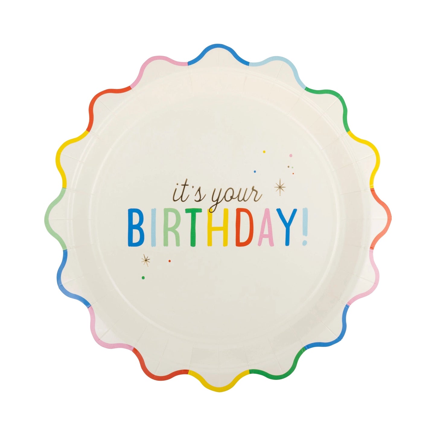 Birthday Bash Rainbow Plates