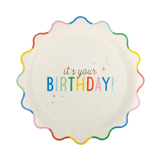 Birthday Bash Rainbow Plates