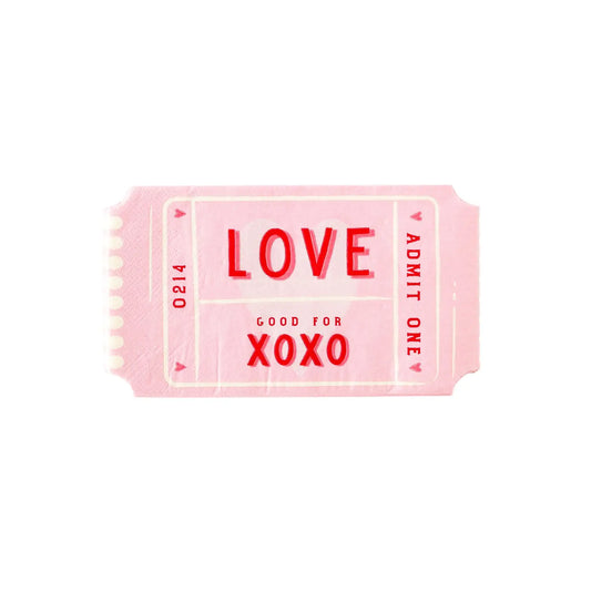 Love Ticket Napkins