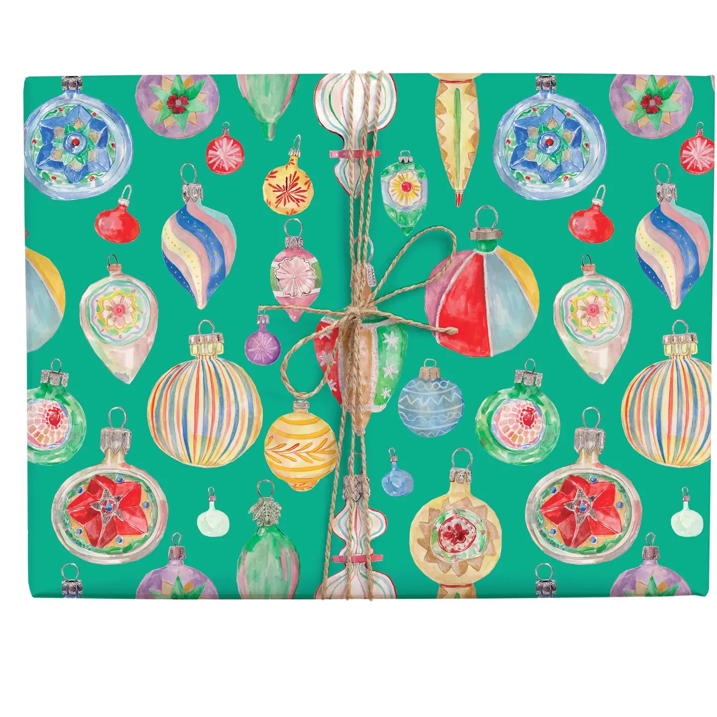 Vintage Ornaments Gift Wrap Roll