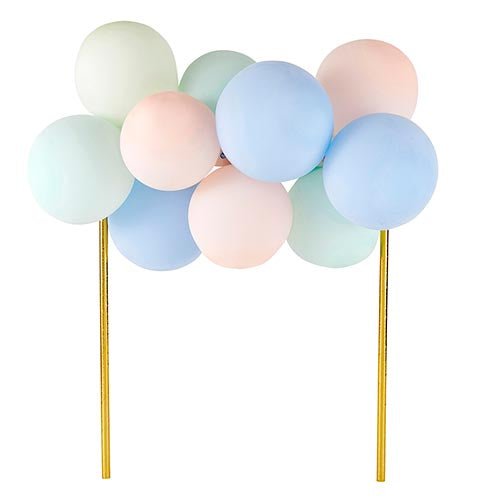 Pastel Balloon Cake Topper