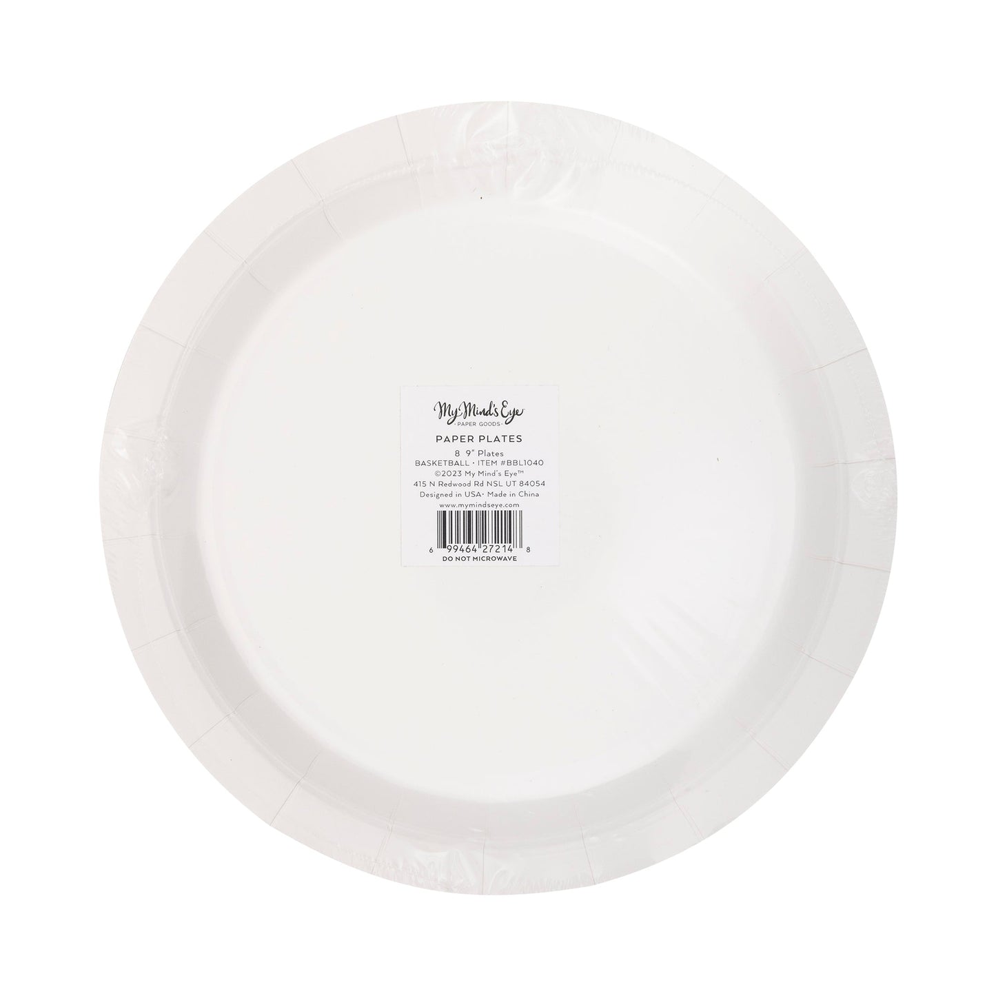 Basketball Paper Plates