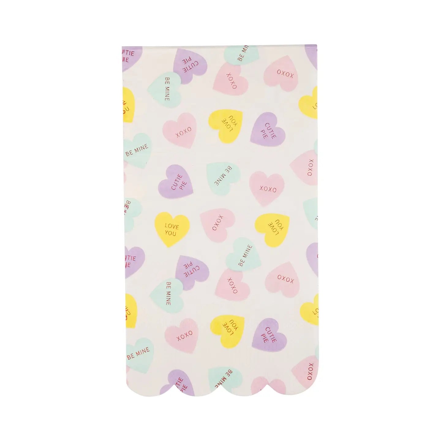Conversation Hearts Dinner Napkins