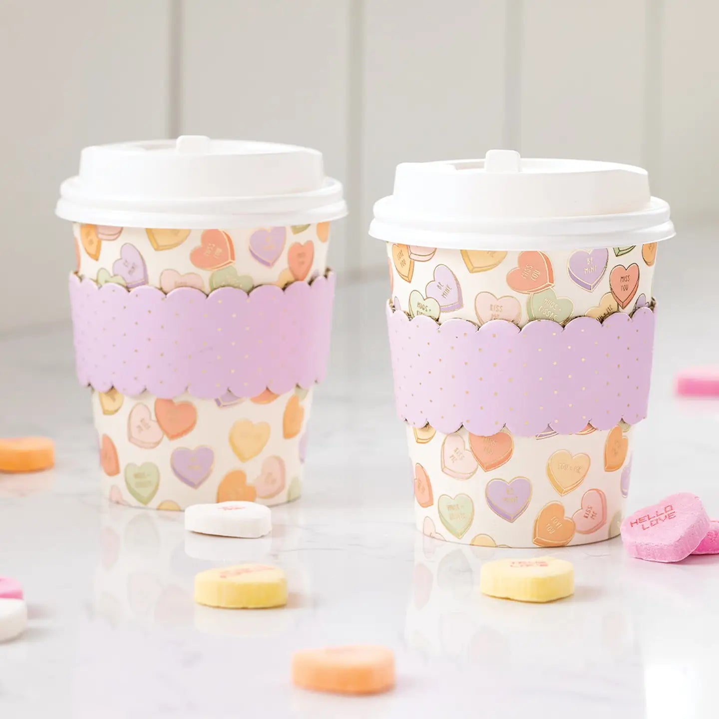 Conversation Hearts To Go Cups