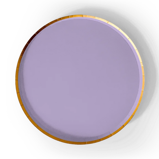 Periwinkle & Gold Plates- Large
