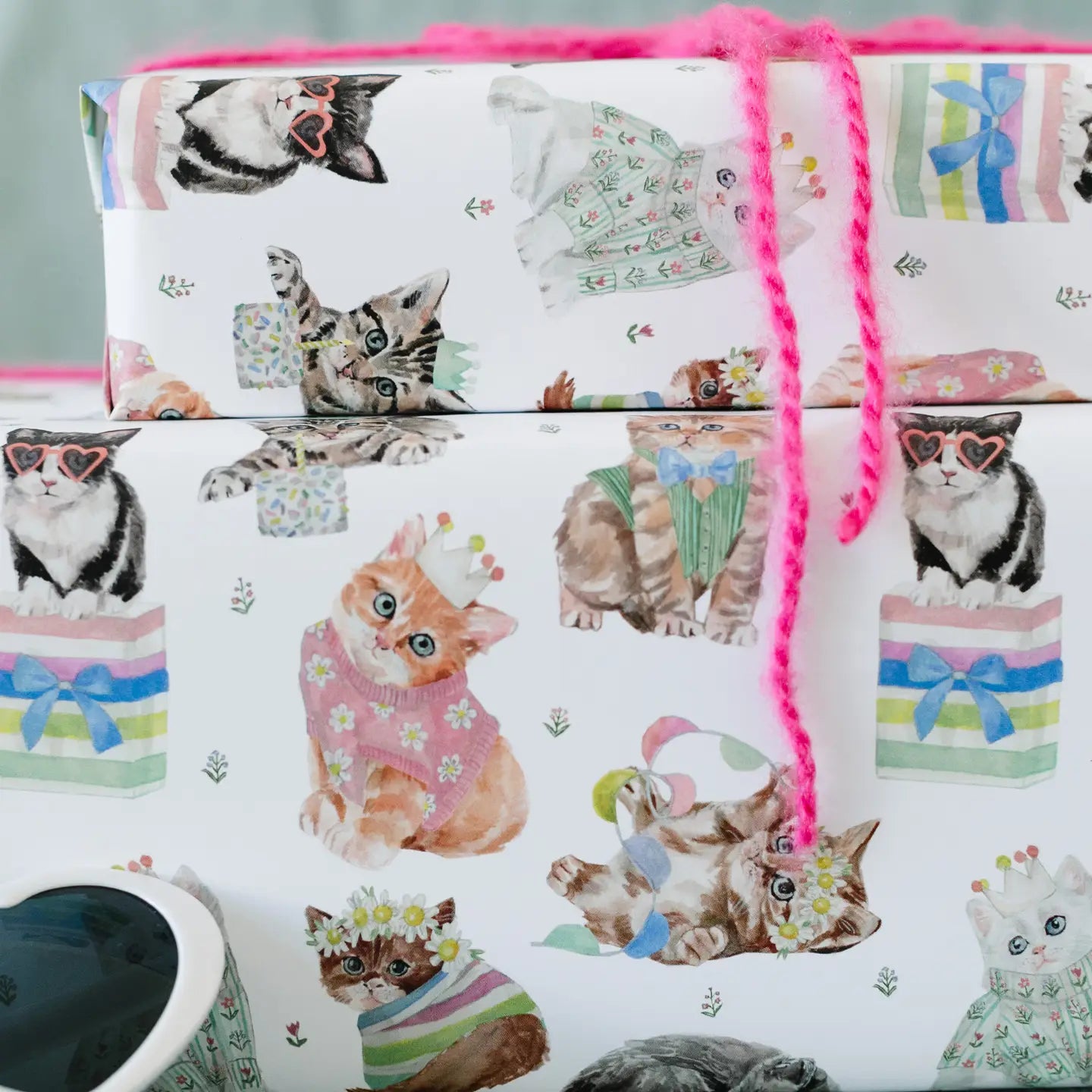 Birthday Cat Gift Wrap