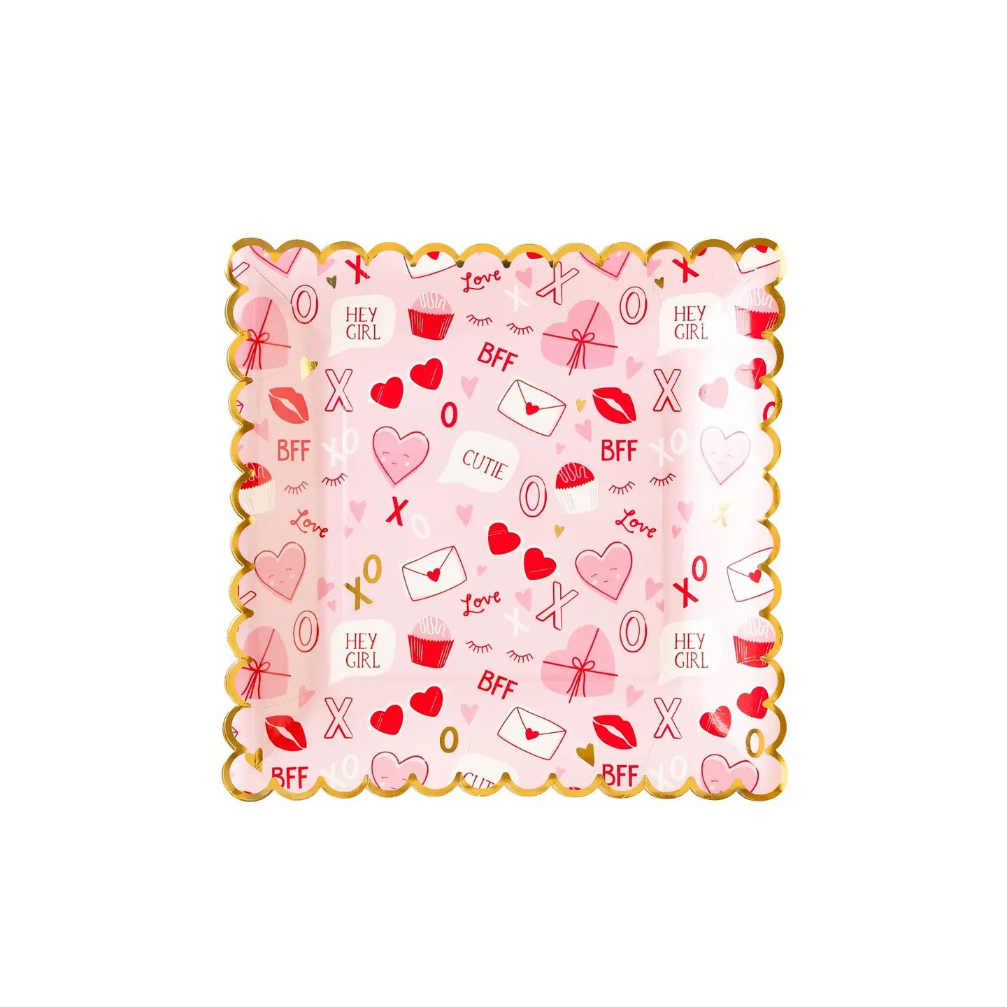 Galentine Scatter Paper Plates