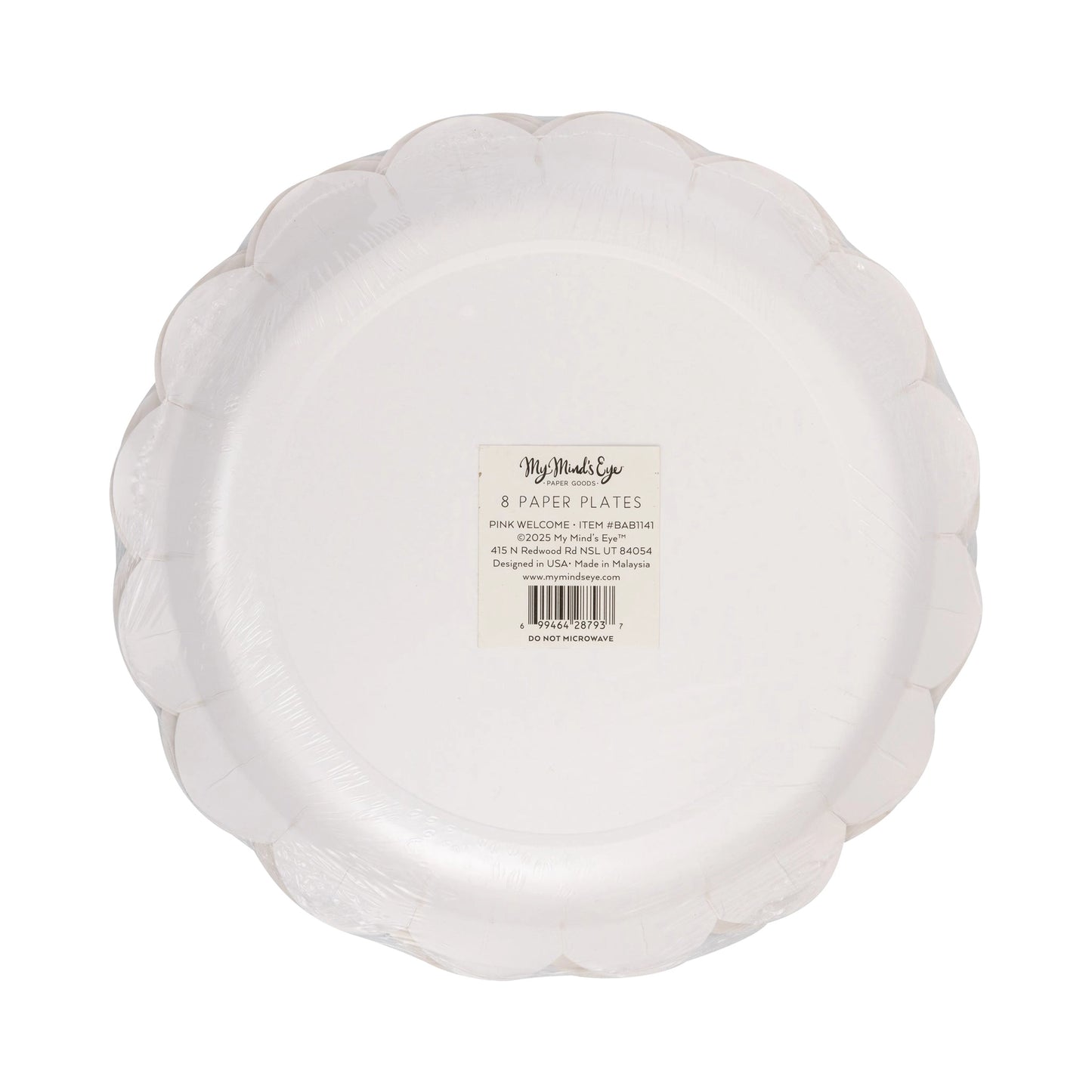 Welcome Baby Pink Plates
