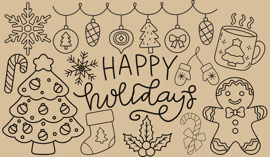 Jumbo Holiday Coloring Page