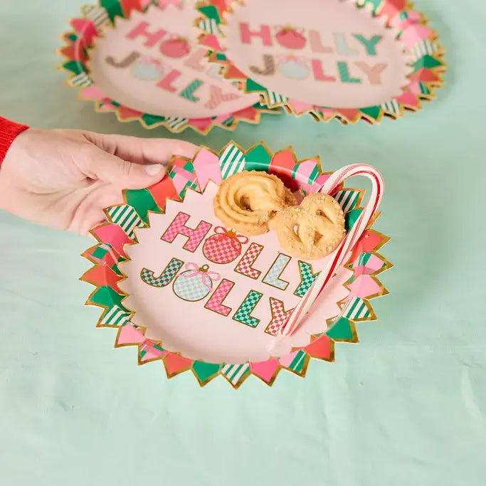 Holly Jolly Dessert Plates