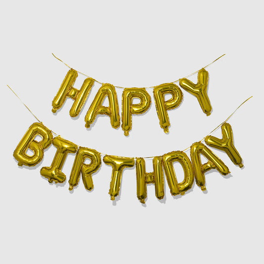 Happy Birthday Balloon Banner