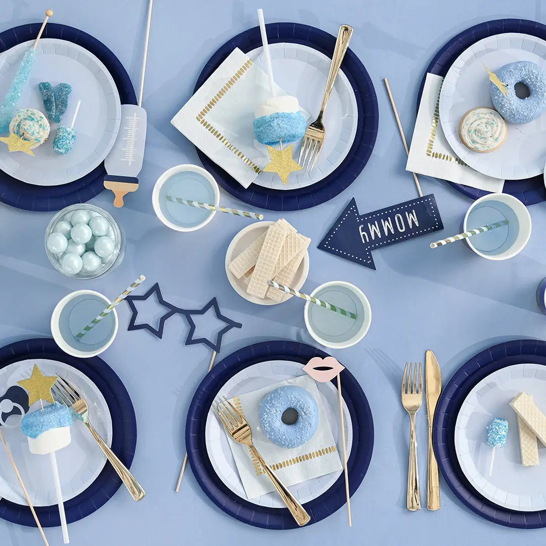 Pale Blue Plates- Small