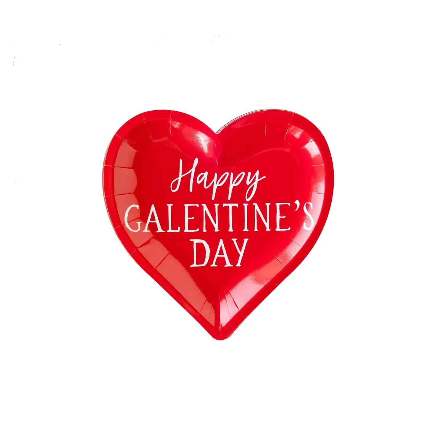 Heart Happy Galentine’s Paper Plates