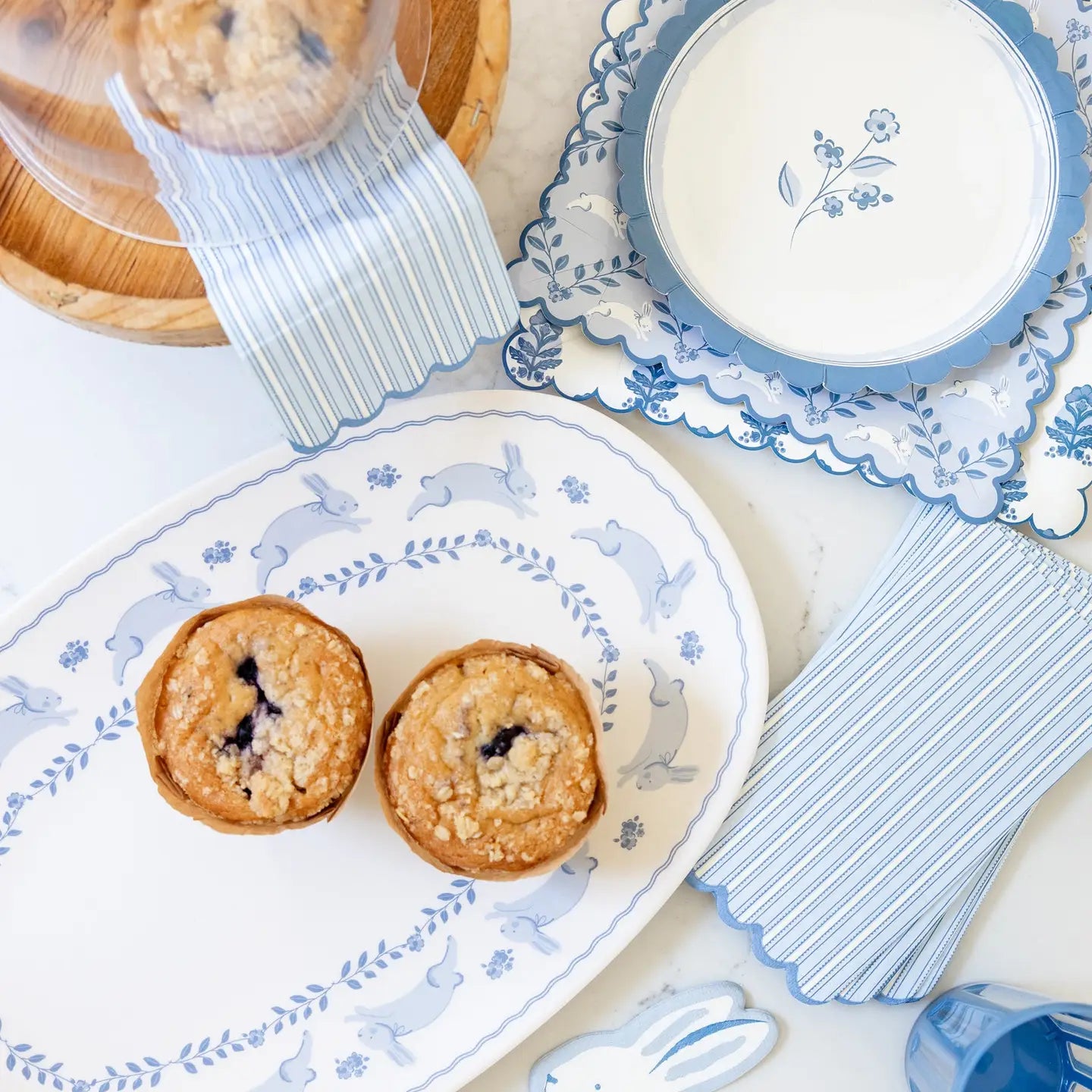 Cottage Flower Plates