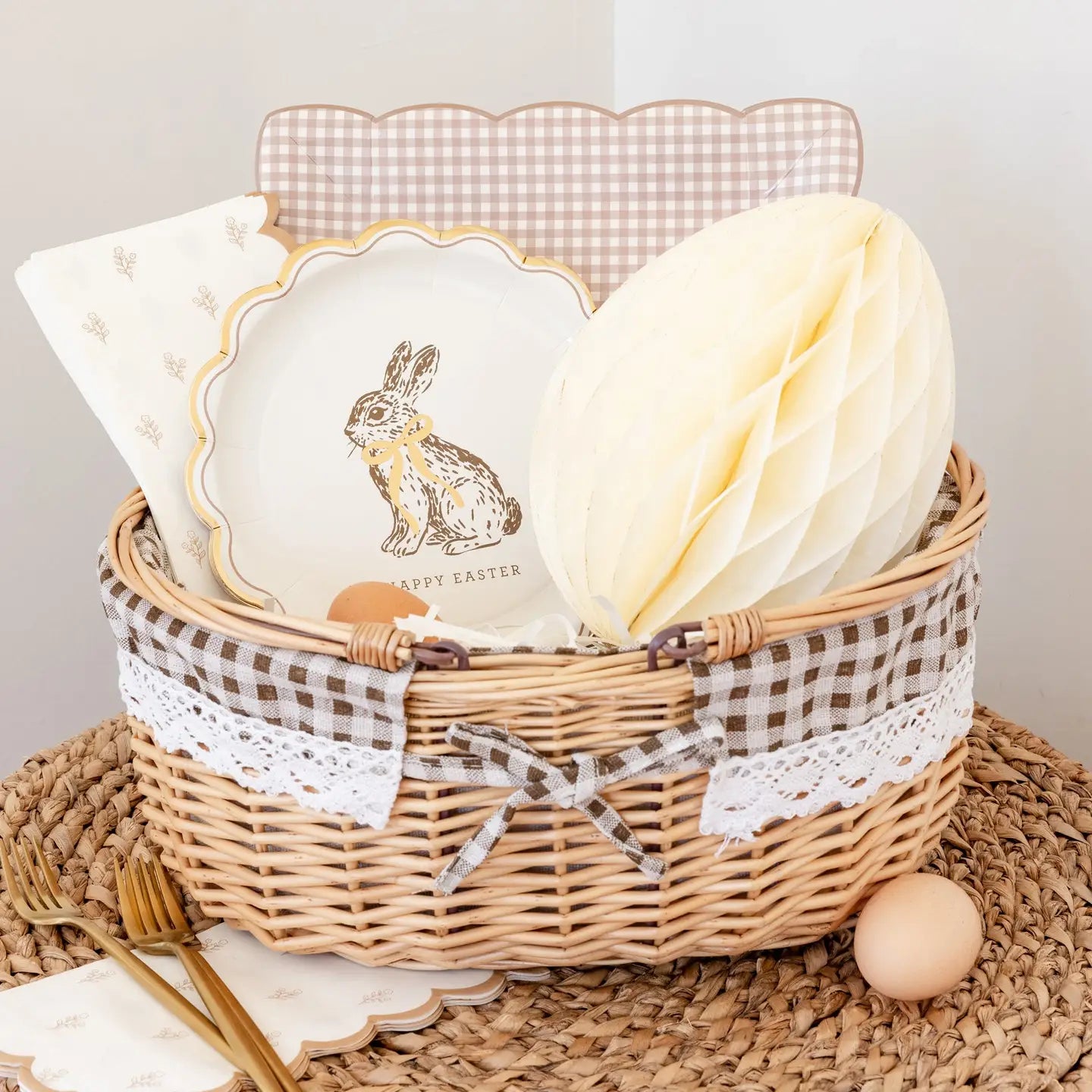 Cottontail Easter Plates