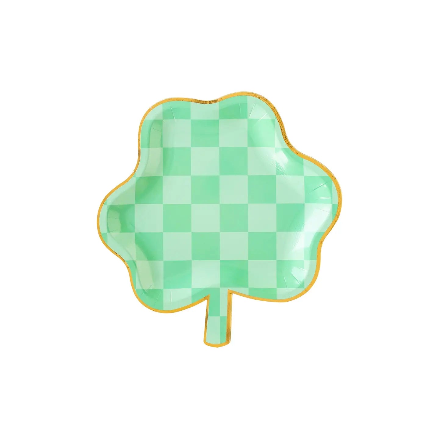 Checkered Shamrock Plates