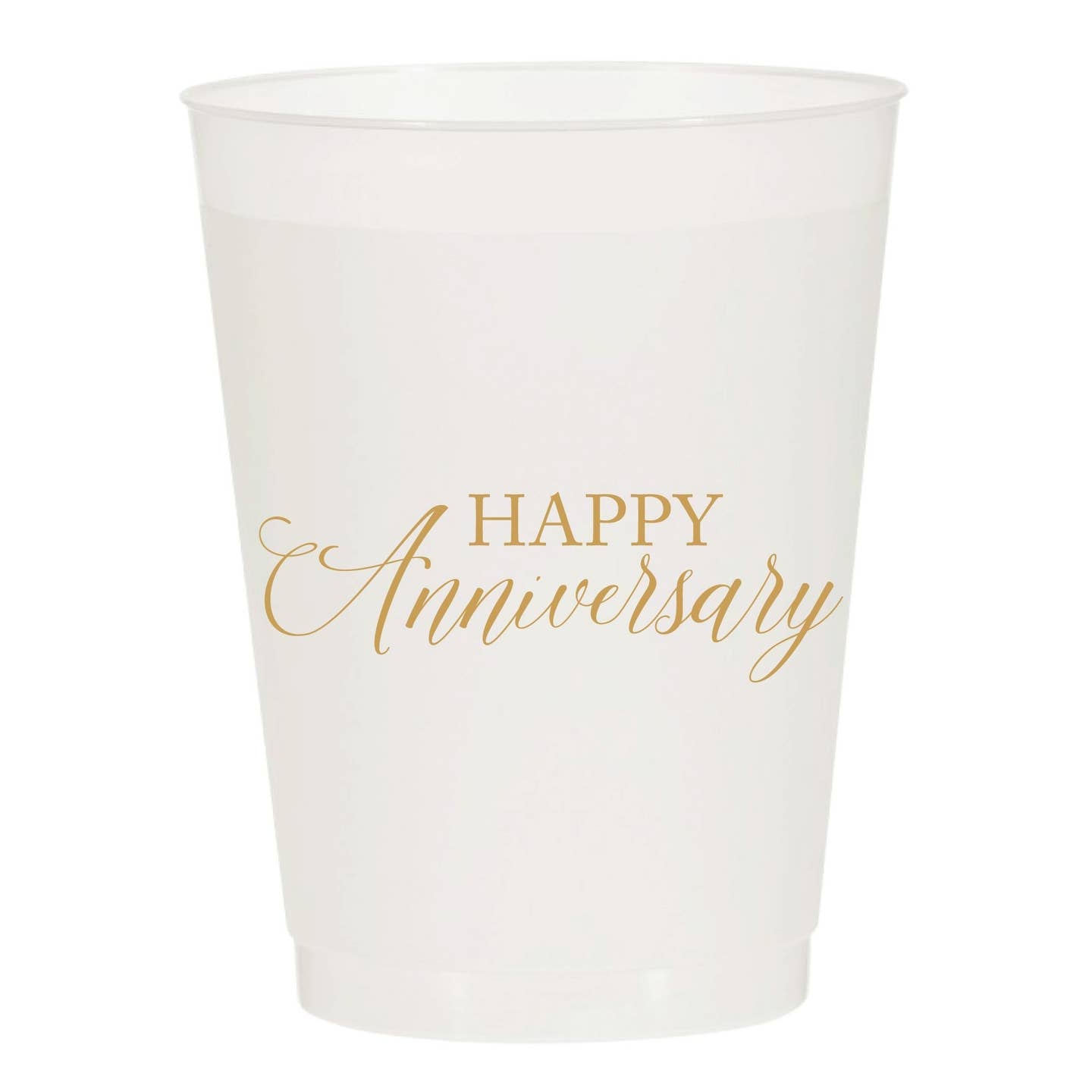 Happy Anniversary Frosted Cups