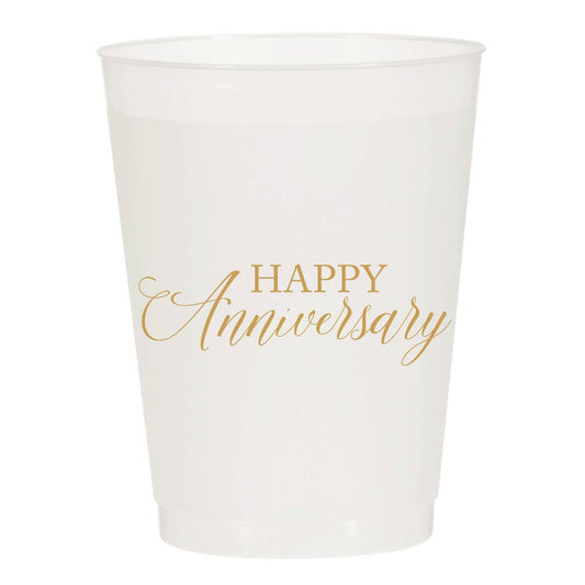 Happy Anniversary Frosted Cups