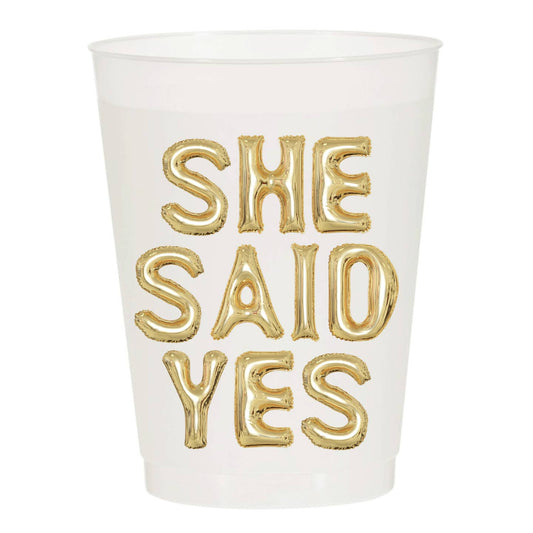 She Said Yes Cups
