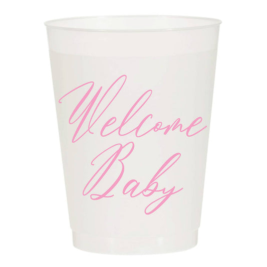 Welcome Baby Cups- Pink