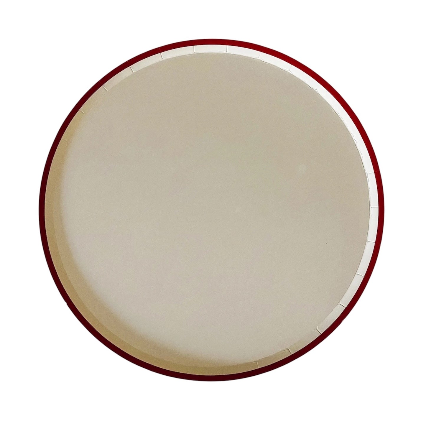 Cream & Red Plates- Large