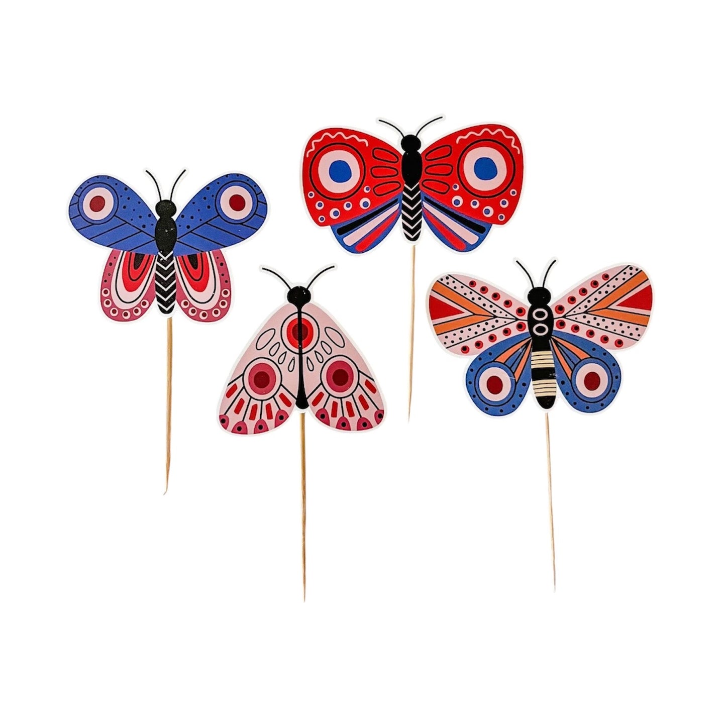 Flutter Cupcake Toppers