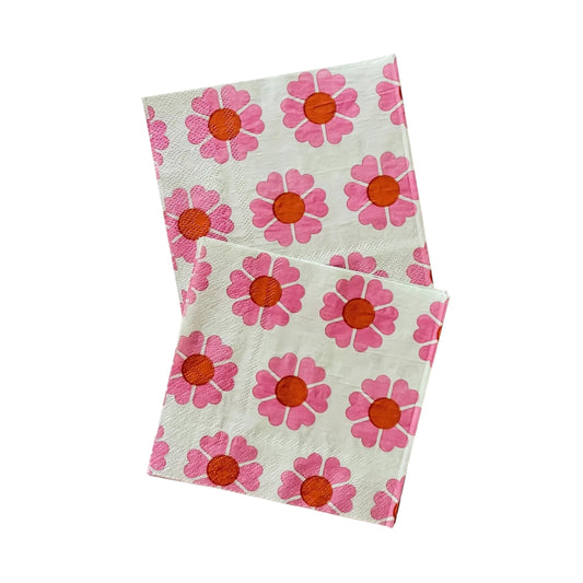 Groovy Flower Napkins- Small