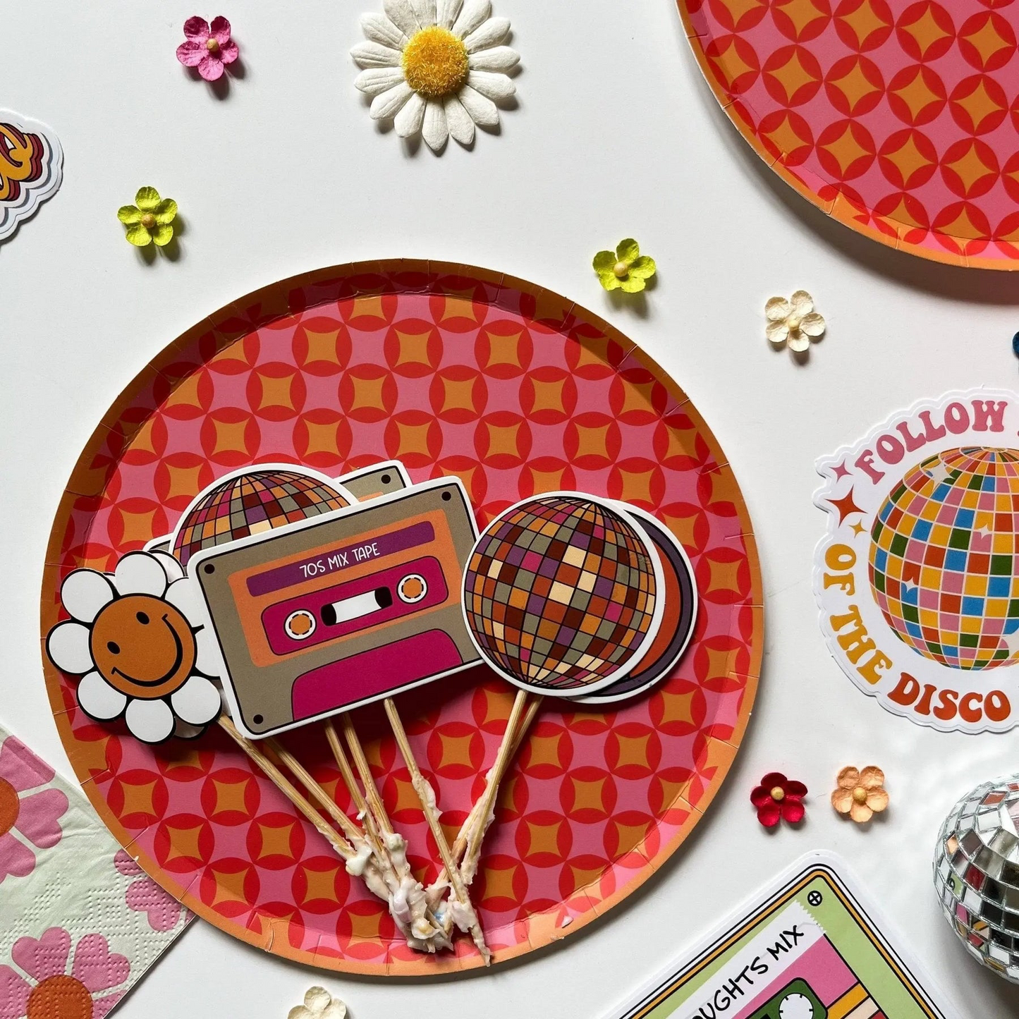 Groovy Star Plates- Small