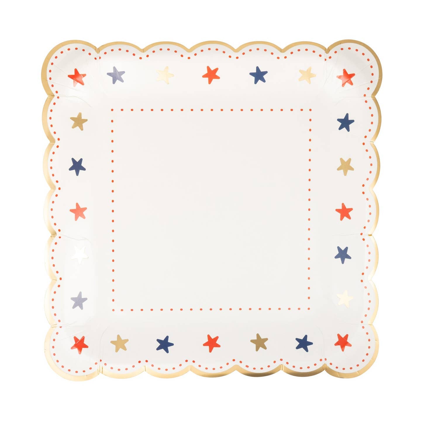 Scallop Star Border Plates