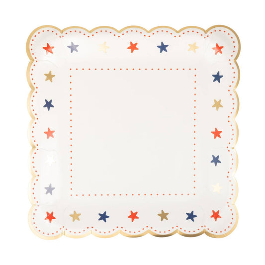 Scallop Star Border Plates