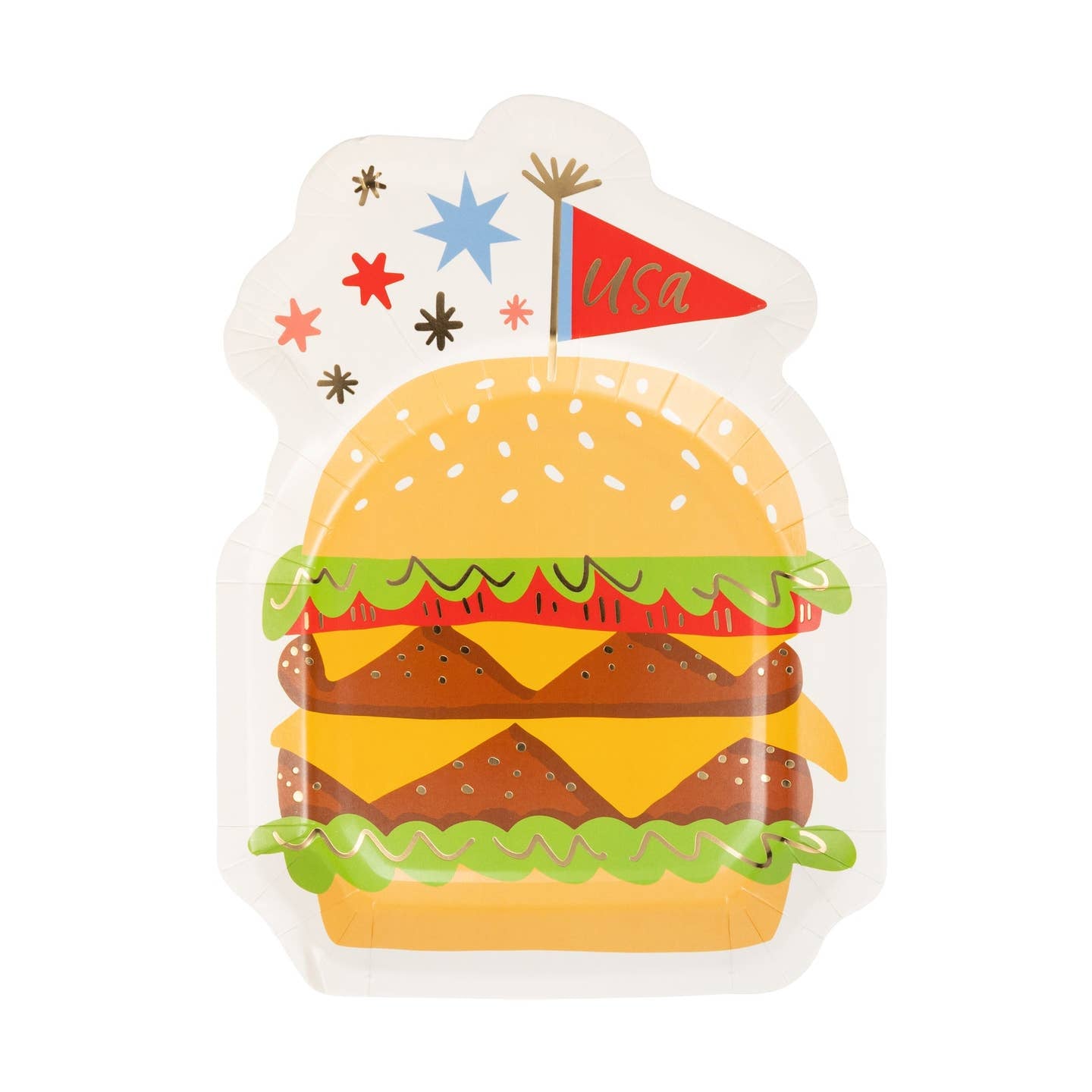 Burger Shaped Plates