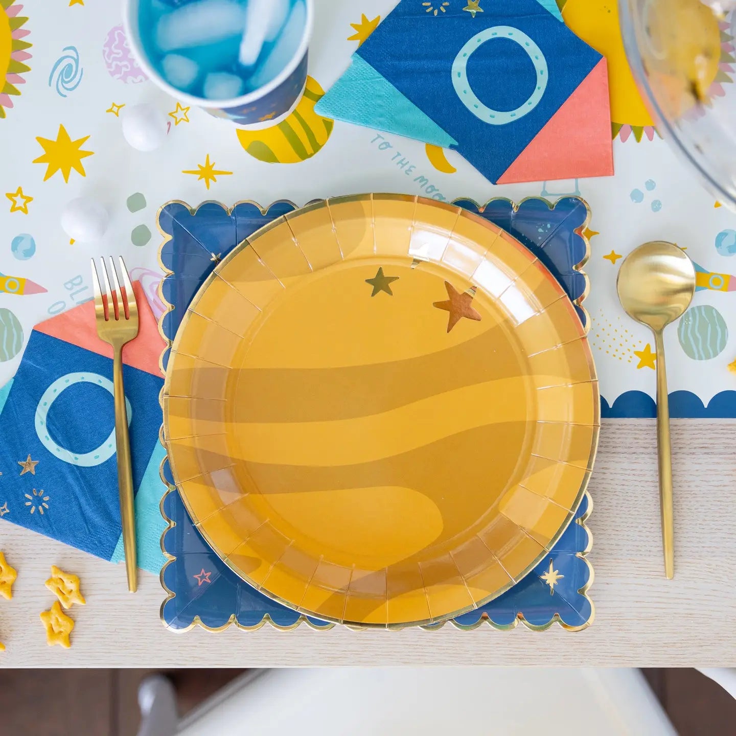 Planet Shaped Paper Plates