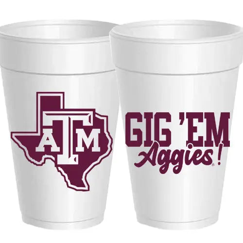 Gig ‘Em Aggies Cups