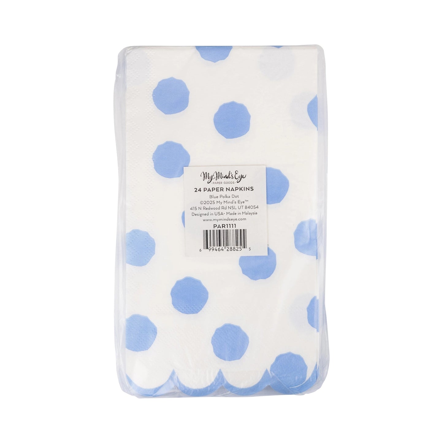 Blue Polka Dot Napkins