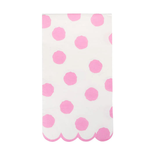 Fuchsia Polka Dot Napkins