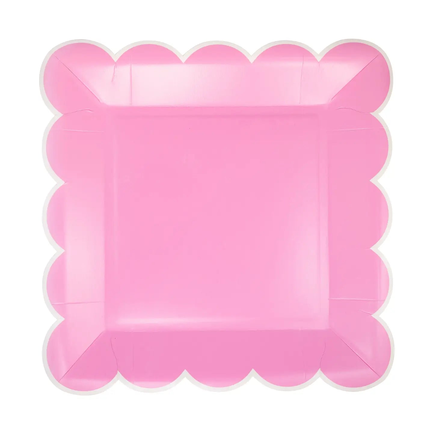 Fuchsia Scallop Plates