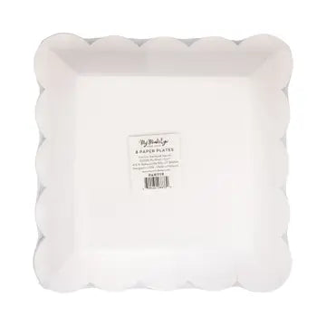 Fuchsia Scallop Plates