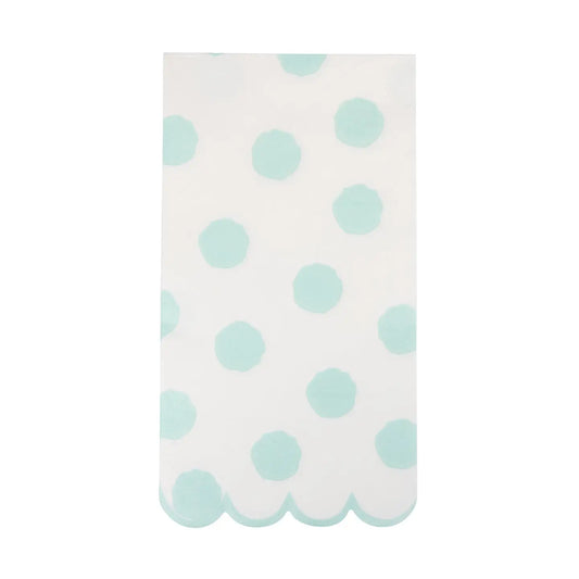 Aqua Polka Dot Napkins